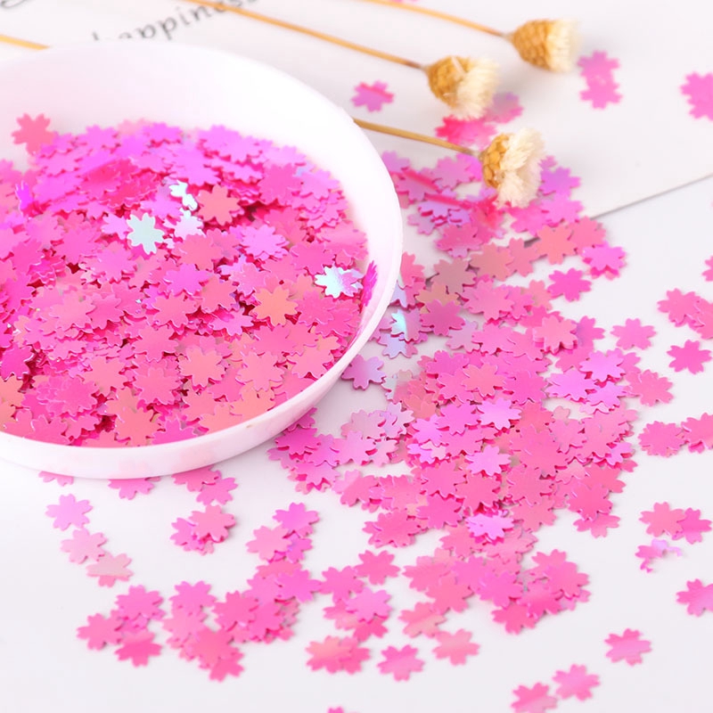 Phụ kiện kim tuyến kiểu hoa anh đào trang trí bắt mắt