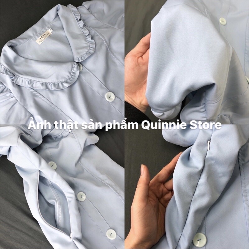 Đầm midi tay ngắn, váy ngắn phong cách Hàn Quốc Quinnie Store | BigBuy360 - bigbuy360.vn