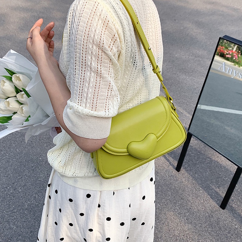 Túi kẹp nách IELGY dáng vuông nhỏ thời trang phong cách Hàn Quốc cho nữ