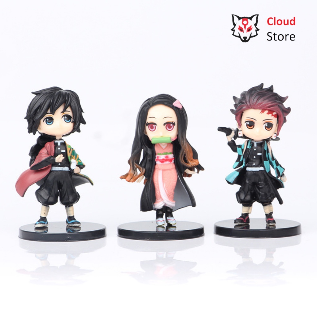 Mô hình anime thanh gươm diệt quỷ CLOUD STORE, figure kimetsu no yaiba, mo hinh mini, nhân vật anime