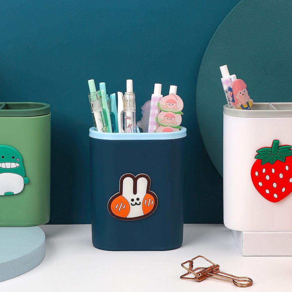 Hộp Đựng Bút Để Bàn Hai Ngăn Thiết Kế Sáng Tạo Ốp