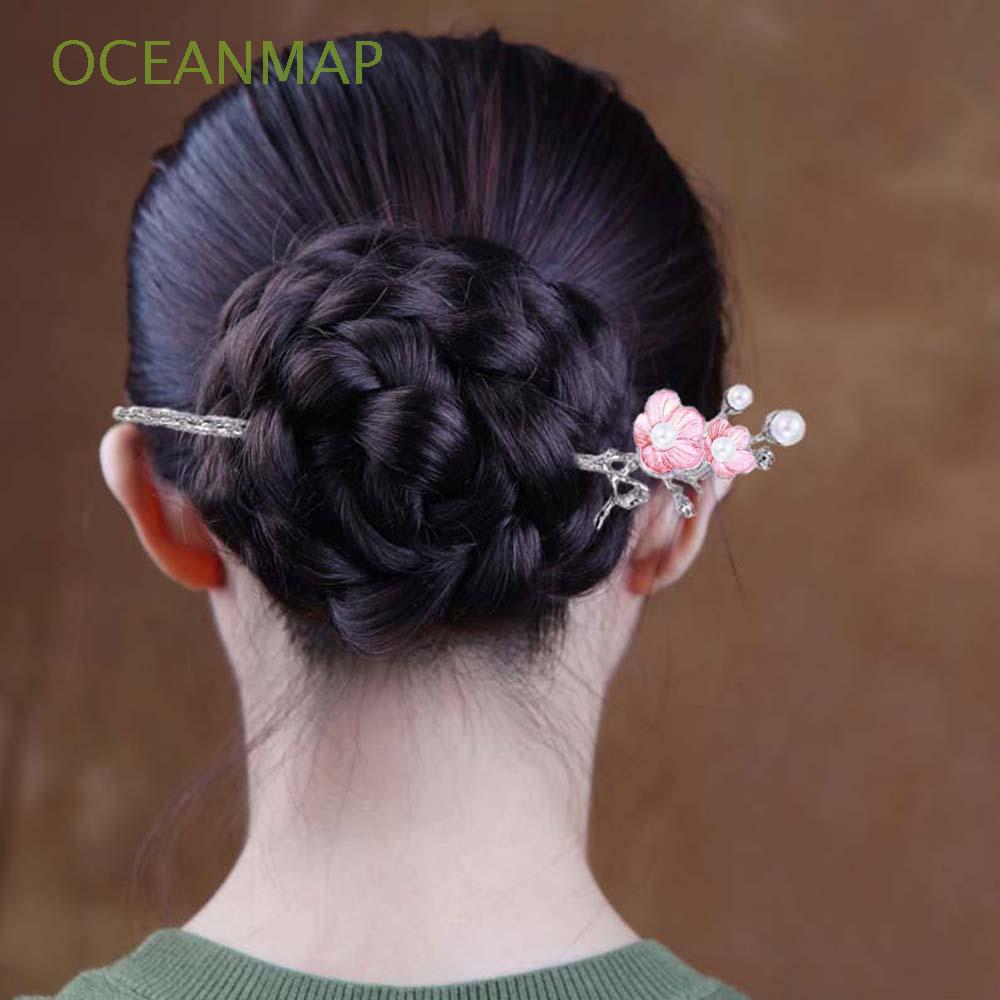 Trâm Cài Tóc Hình Hoa Đính Ngọc Trai Sang Trọng Cho Nữ