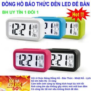 Đồng Hồ Cảm Biến Đèn Led Báo Thức