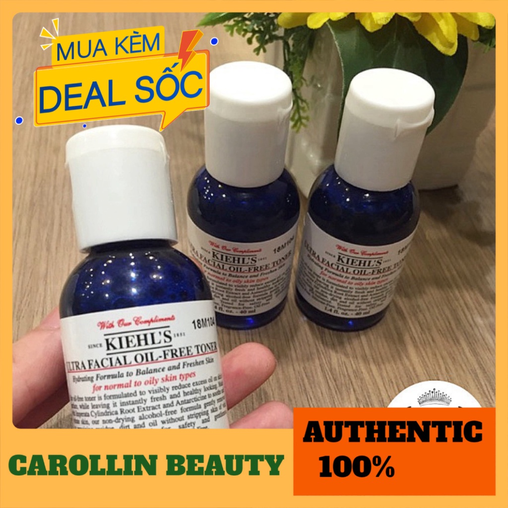 Nước hoa hồng 💖 FREESHIP 💋 Toner Ultra-Facial Oil-free Kiehl's Toner cho da dầu 40ml chính hãng [ Minisize ] CAROL | BigBuy360 - bigbuy360.vn