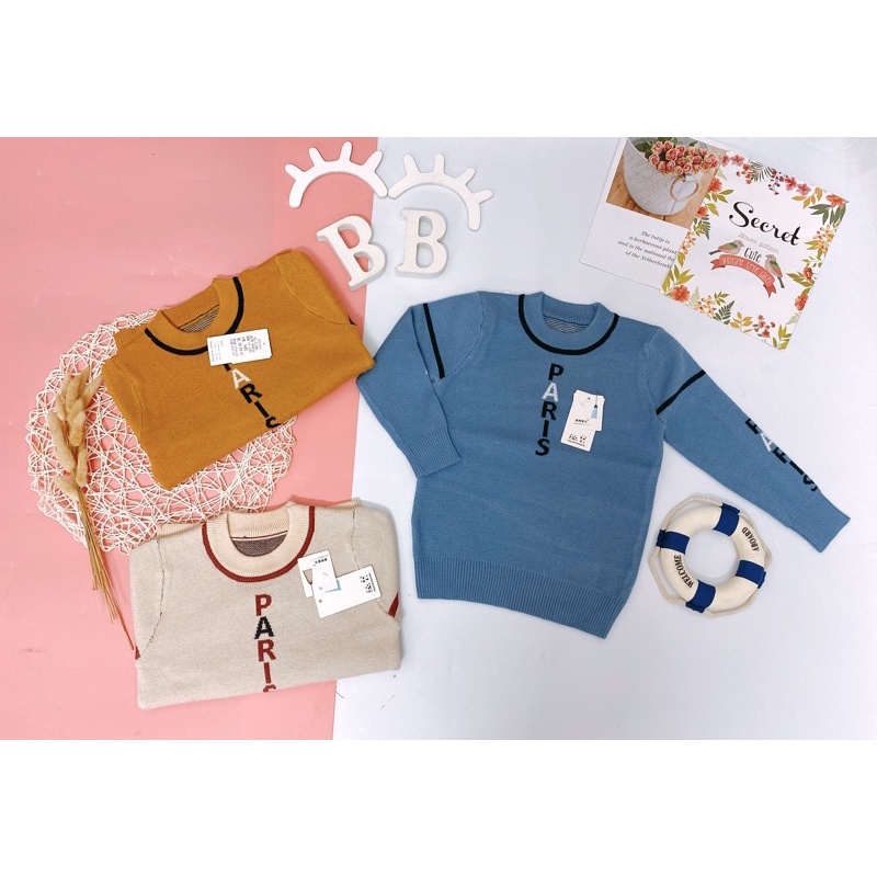 Áo Len Cho Bé Trai Size To 16-22(3-8 tuổi)