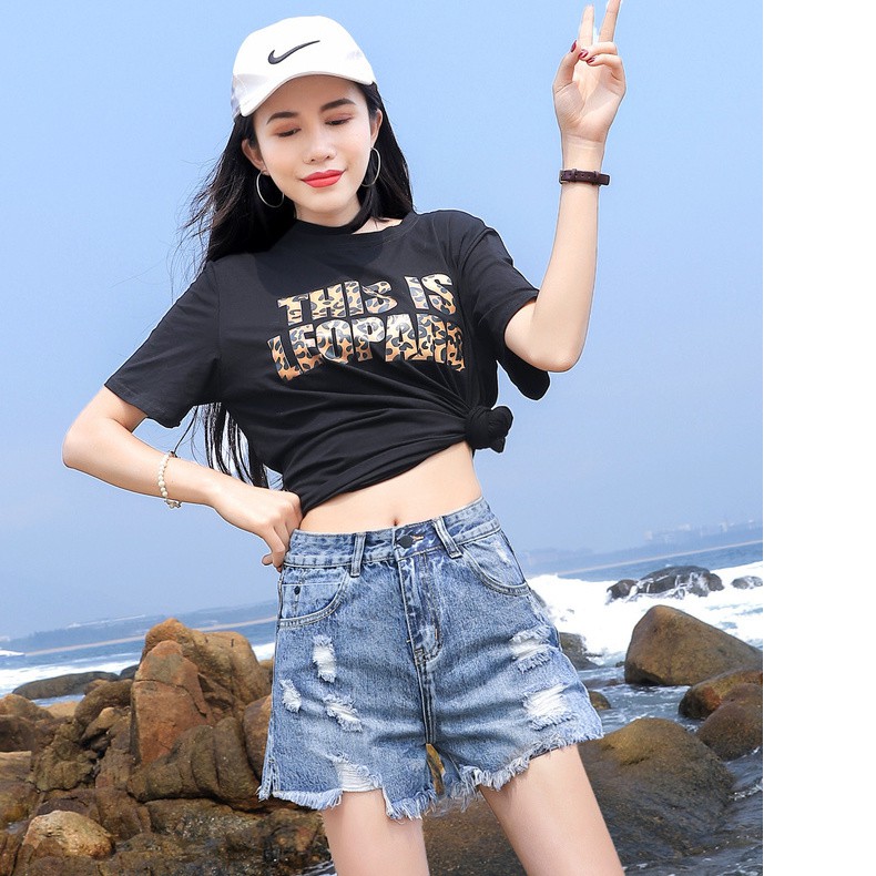 Quần Short Jeans Rách Lưng Cao Thời Trang Hè 2020 Cho Nữ | BigBuy360 - bigbuy360.vn