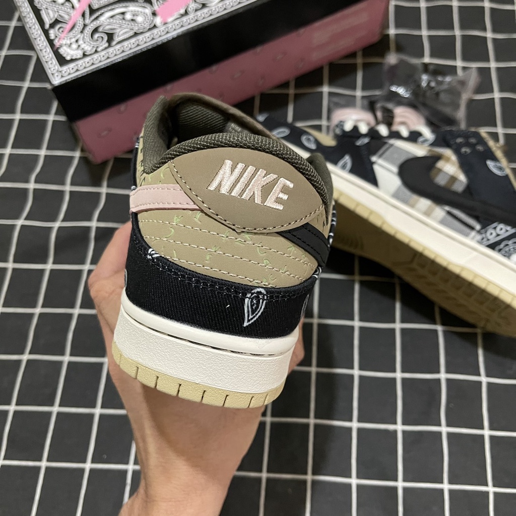 Giày JODAN SB travis scott nâu đen hoa cao cấp