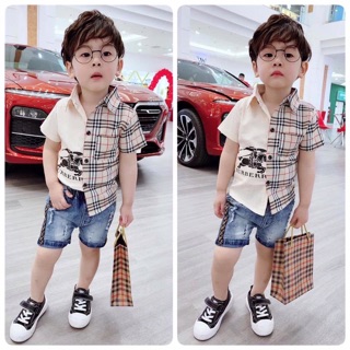 Bộ bbr sơmi cho bé trai