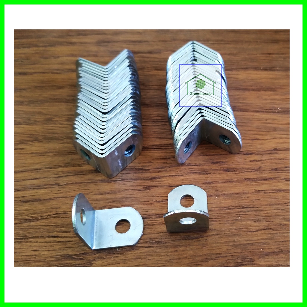 Combo 10 miếng bát ke sắt 1.7cm trang trí sửa chữa nhà cửa, làm kệ sách, đồ gỗ  Greenhouse - Ngôi Nhà Xanh