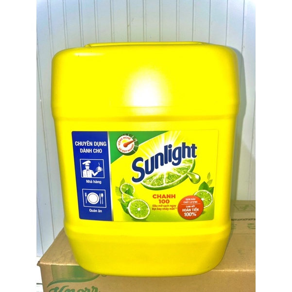 Nước Rửa Chén SUNLIGHT can nhựa lớn 9.5kg