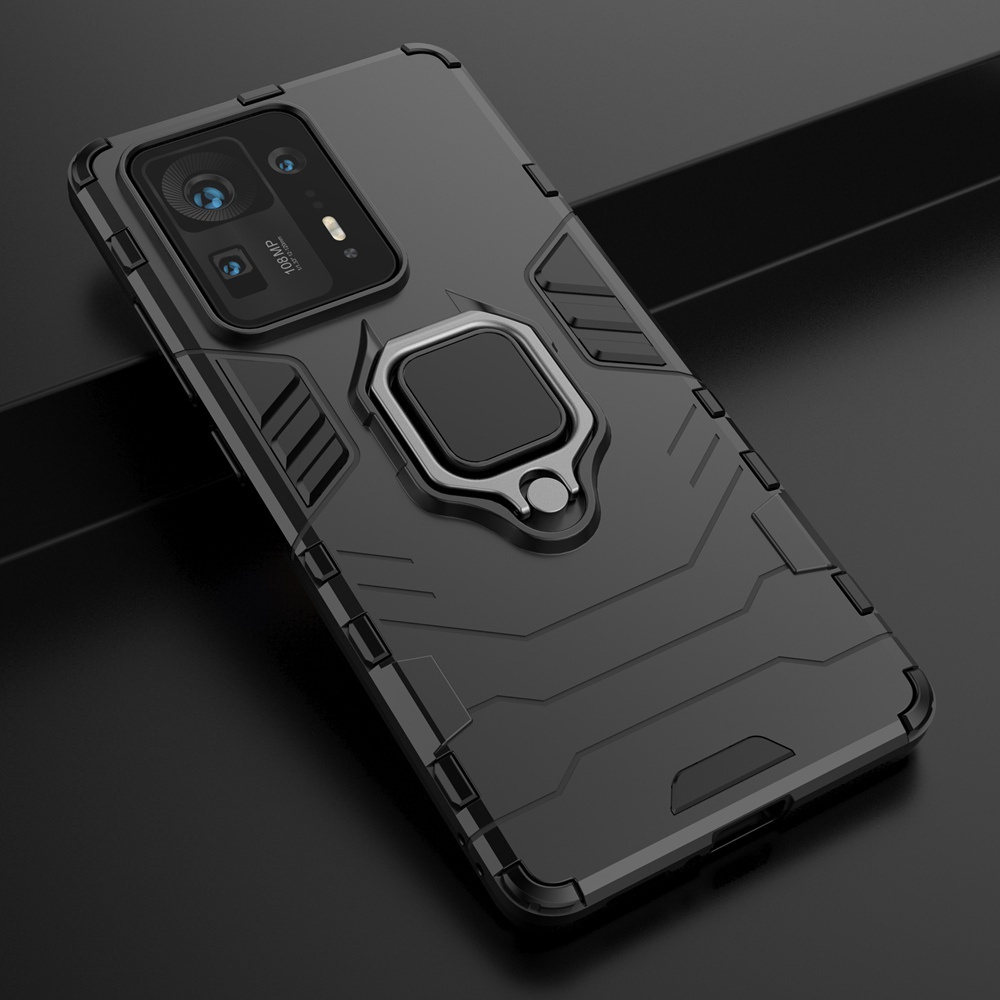 Ốp Điện Thoại PC Cứng Kiểu Giáp Chống Sốc Kèm Giá Đỡ Nhẫn Chất Lượng Cao Cho Xiaomi Mi Mix 4 Xiomi M