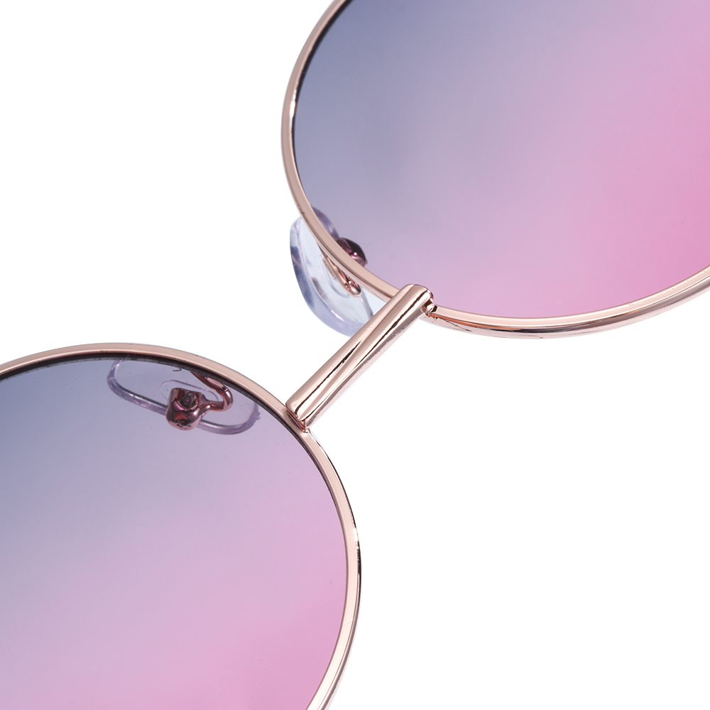 Kính Mát Gọng Kim Loại Tròn Chống Tia UV 400 Phong Cách Retro 2020