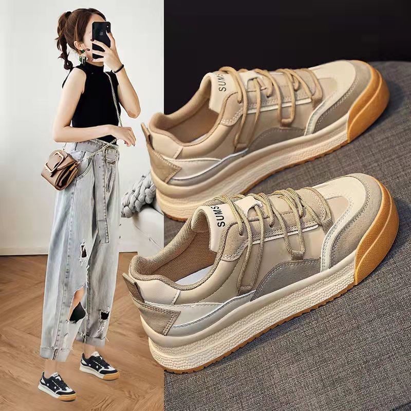 Giày Sneaker Cột Dây Phong Cách Dành Cho Nữ