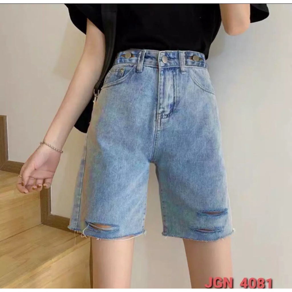 QUẦN SHORT JEAN NỮ LƯNG CAO,M4081, QUẦN NGỐ NỮ RÁCH KIỂU, PHONG CÁCH TRẺ TRUNG NĂNG ĐỘNG, XƯỞNG MAY TÚ LINH | BigBuy360 - bigbuy360.vn