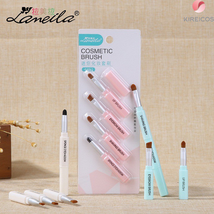 Bộ 4 cọ trang điểm tiện lợi lameila L0952