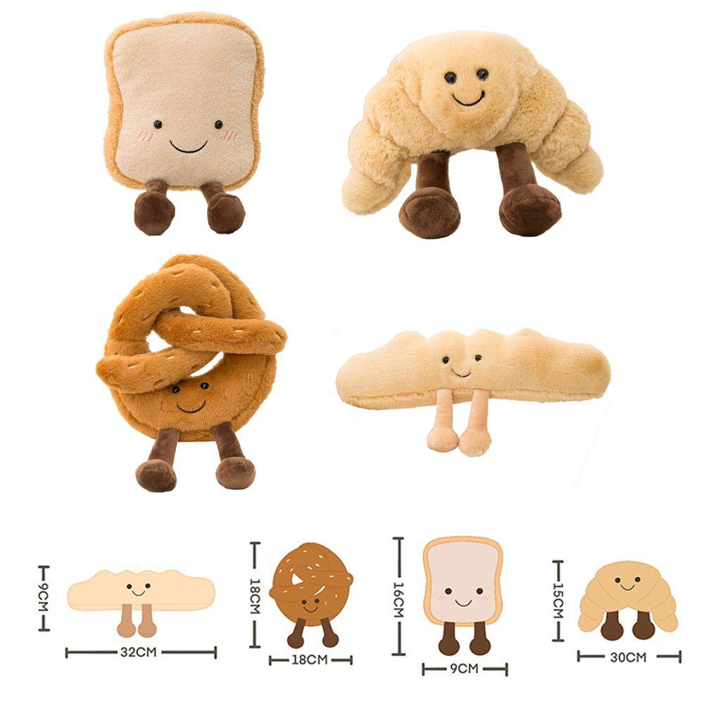 Đồ Chơi Nhồi Bông Hình Bánh Mì Nướng Dễ Thương Cho Bé