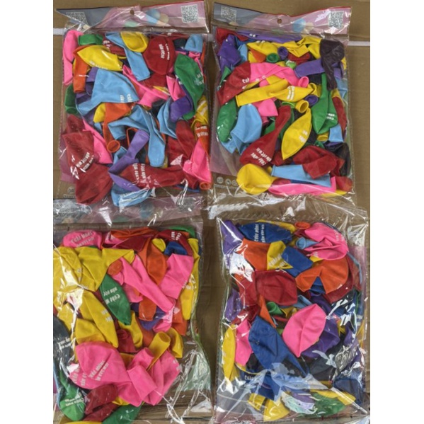 Set 100 bóng bay chào mừng năm học mới đủ màu sắc