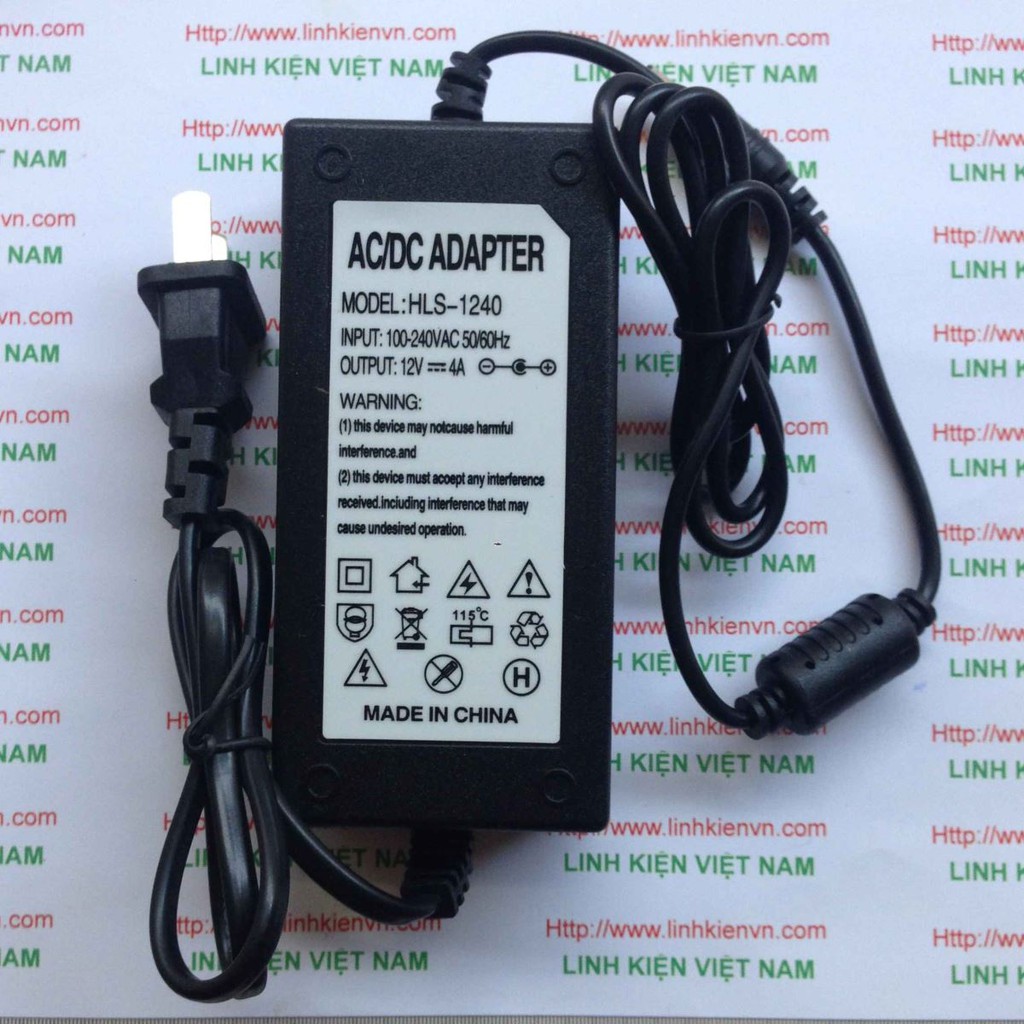 Nguồn adapter 12v 4A - KHO B(KA12H2)