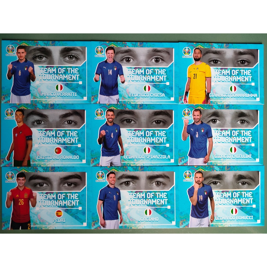 Thẻ Cầu Thủ Bóng Đá SKY Card EURO20TOTT | Chiellini Pedri Ronaldo Bonucci Chiesa Spinazolla Verratti Jorginho Donnarumma