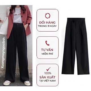 Quần ống rộng culottes xuông dài 100cm QD016 nhà July