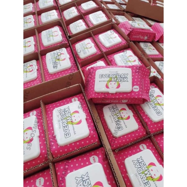MẶT NẠ HÀN QUỐC DƯỠNG DA HẰNG NGÀY HANAYUKI EVERYDAY MASK - 1 bịch 30 miếng