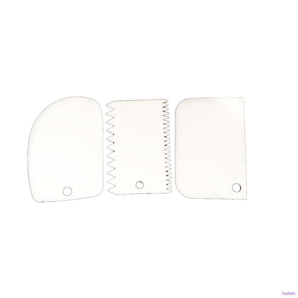 Set 3 Dụng Cụ Làm Bánh Kem Đa Năng Bằng Nhựa Có Thể Tái Sử Dụng