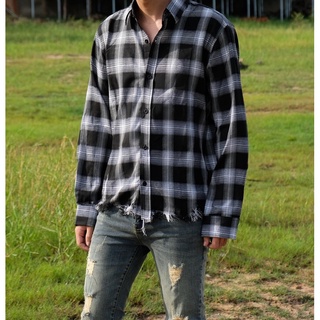 Sơ mi Flannel rách TheMaze
