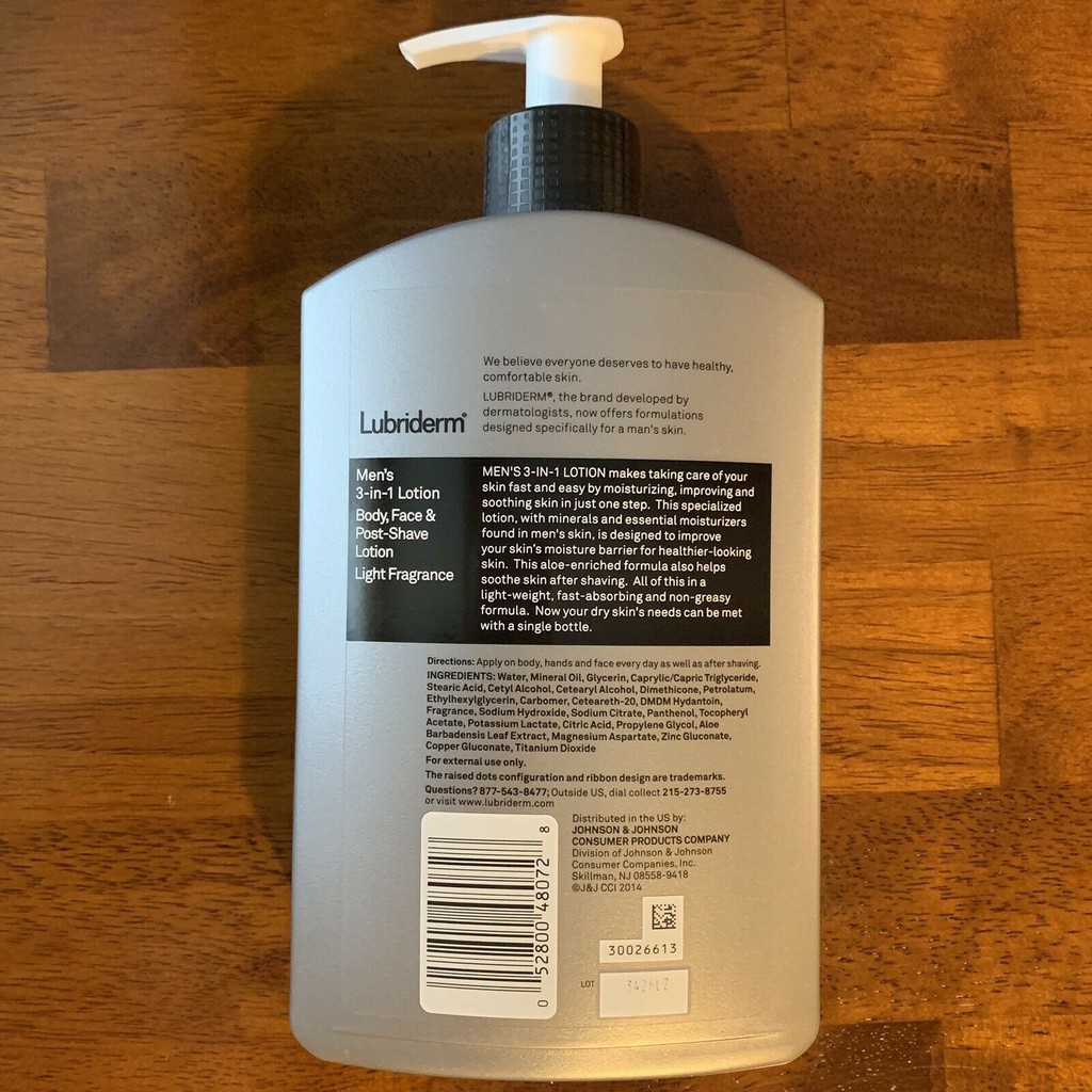 [FREESHIP] KEM DƯỠNG DA DƯỠNG THỂ LUBRIDERM MEN LIGHT FRAGANCE 473ML