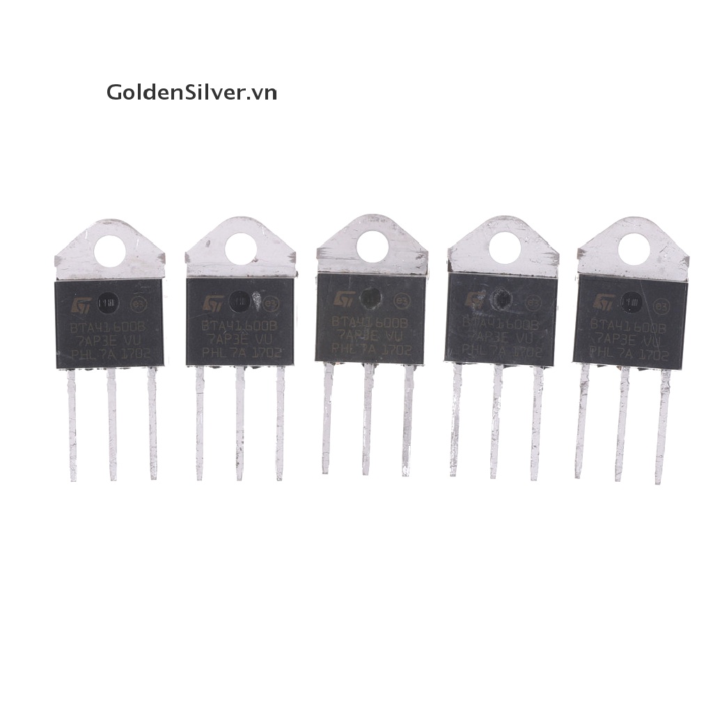 Bộ 5 Linh Kiện Điện Tử BTA41-600B Bằng Silicon TO-3P 40A