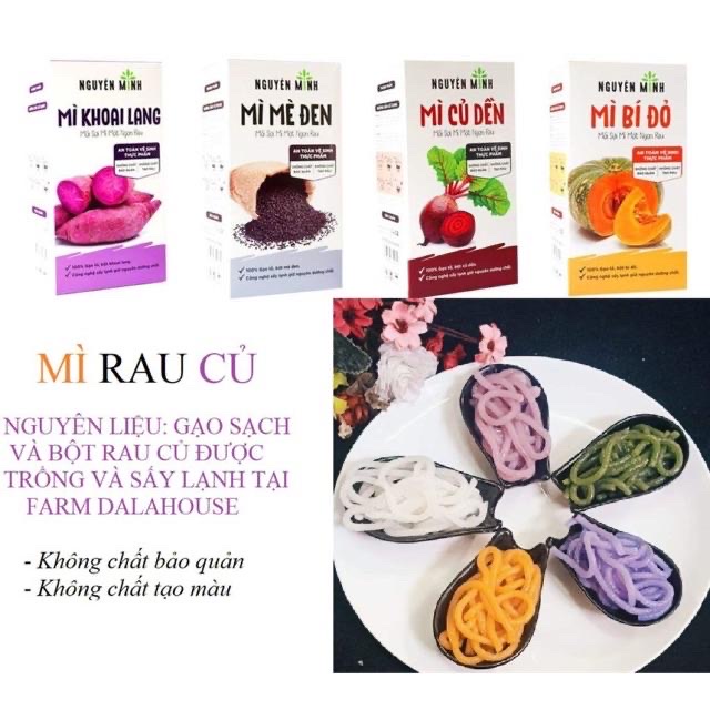 Bún rau củ Nguyên Minh hộp 300gram, bổ sung dinh dưỡng, vitamin và khoáng chất cho cơ thể