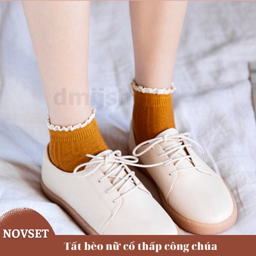 Tất bèo nữ cổ thấp phong cách công chúa nhiều màu đáng yêu [ TẤT CÔNG CHÚA ] [ MÃ A502 ]