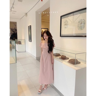 ✿ đầm hồng trễ vai bèo ✿