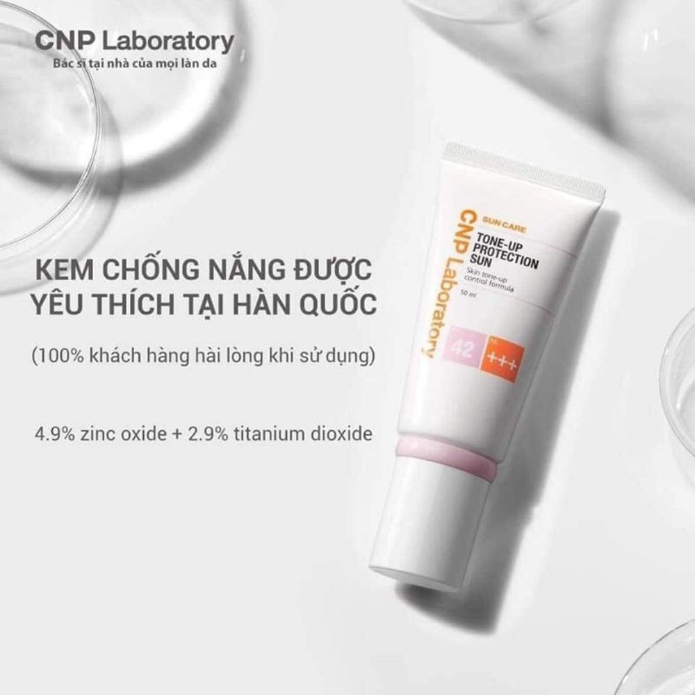 Kem chống nắng nâng tông, kiềm dầu CNP Laboratory SPF42/PA+++ 50mL