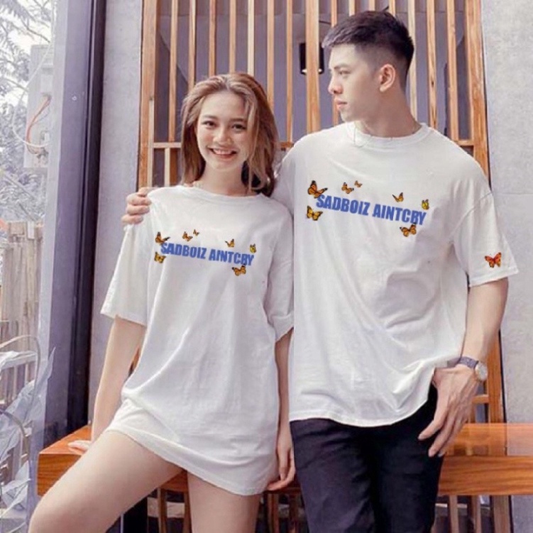 Áo thun tay lỡ SADBOIZ phông Unisex nam nữ Cotton oversize form rộng DREAMY BUTTERFLY ZADOLA
