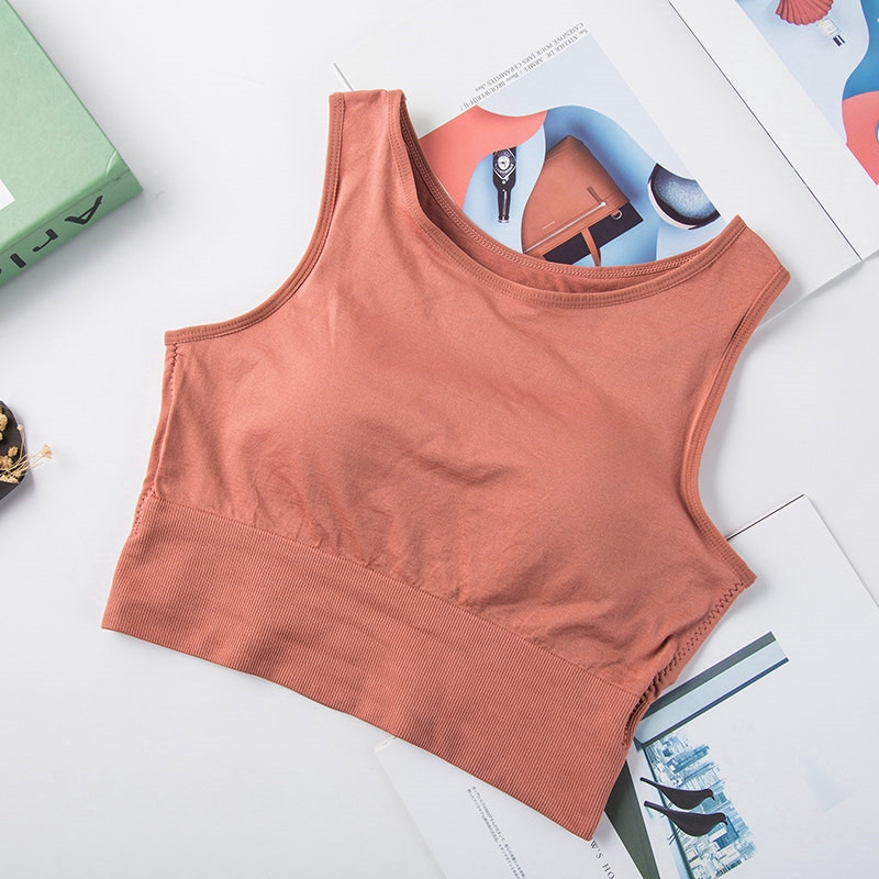 Áo croptop CuteByte không tay màu trơn thời trang cho nữ