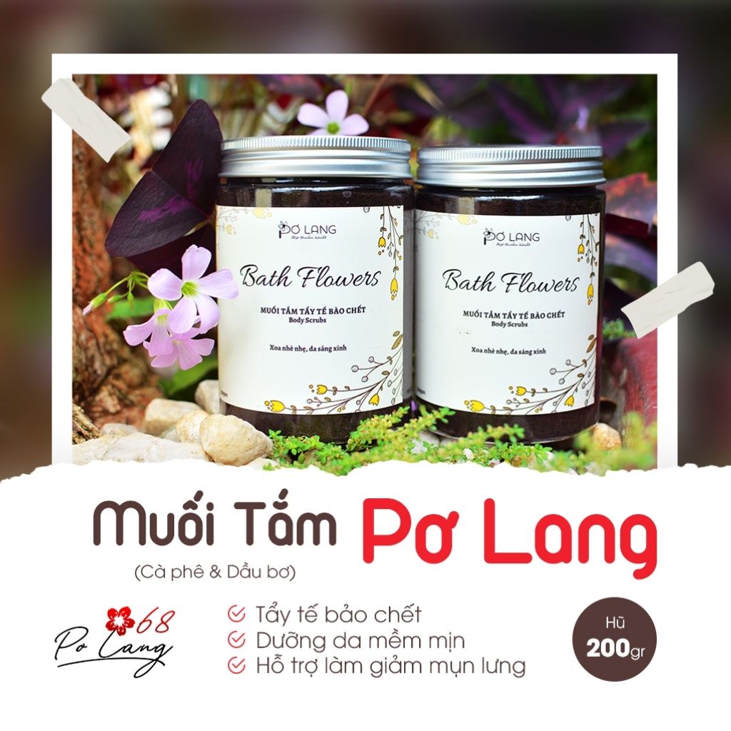 Muối Tắm Pơ Lang Tẩy Tế Bào Chết Dưỡng Da Mịn Màng 130gr/230gr