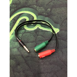 Dây jack 3.5 ly ra 2 lỗ micro+ tai nghe