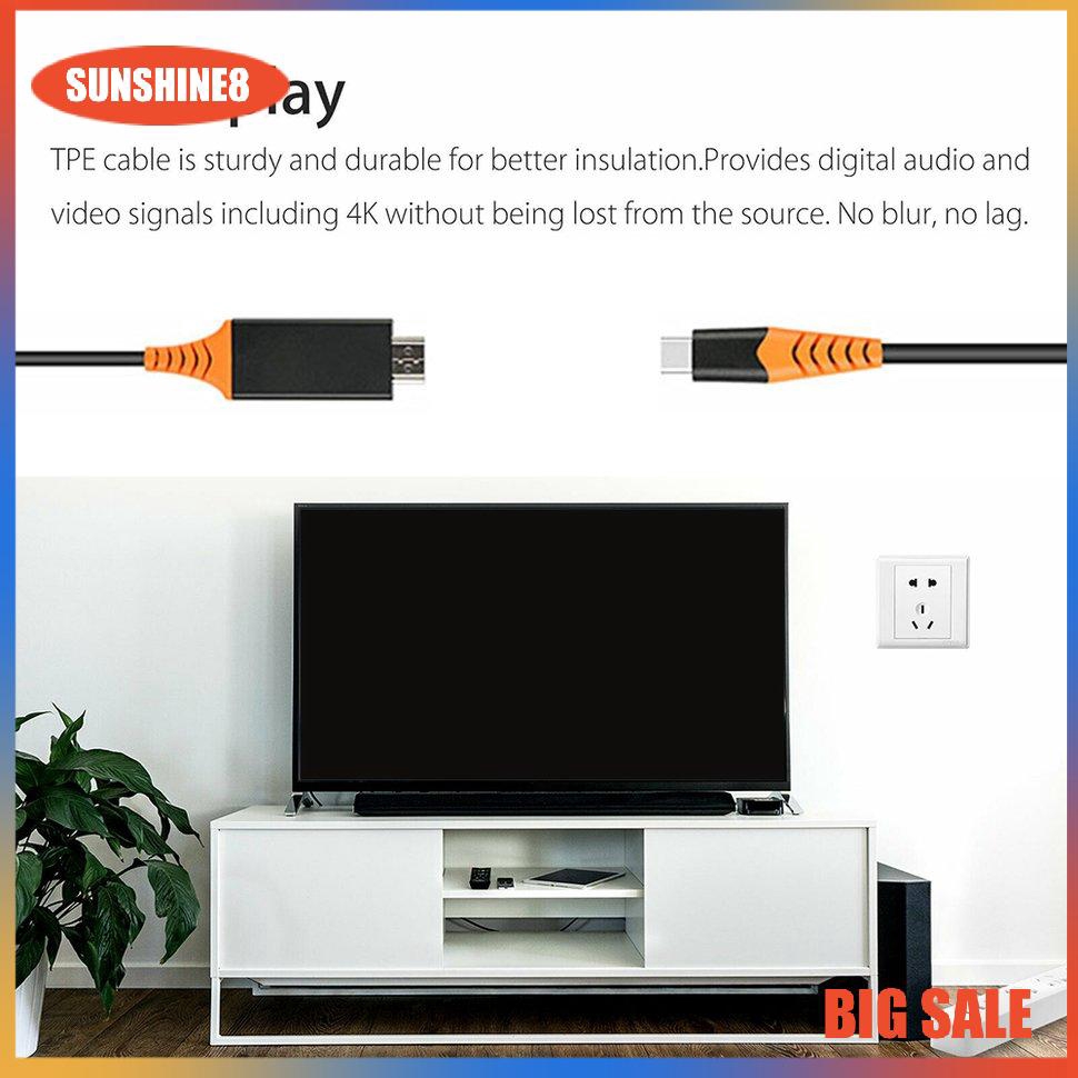 Cáp chuyển đổi USB Type C sang HDMI 4K HDTV TV chuyên dụng cho Samsung Galaxy S10