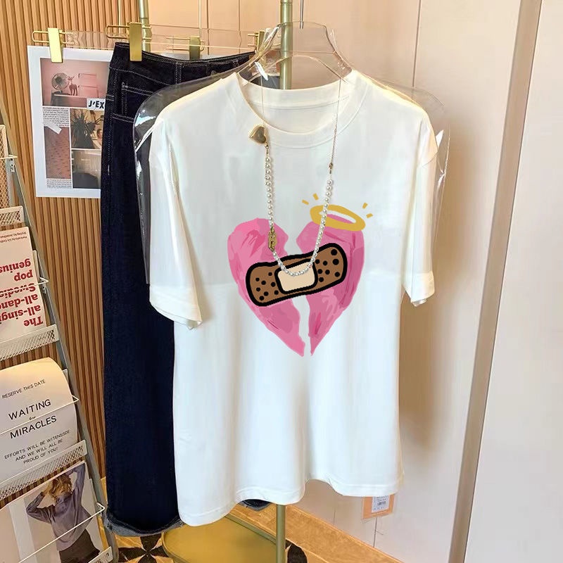 Áo Thun Ngắn Tay Dáng Rộng Thời Trang Mùa Hè Dễ Phối Đồ Dành Cho Nữ