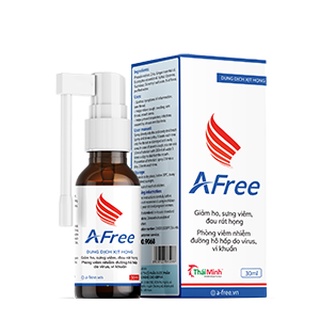 ￼Xịt họng AFree Thái Minh (Chai 30ml) [vfree, afee, vfee, betadine, thảo dược]