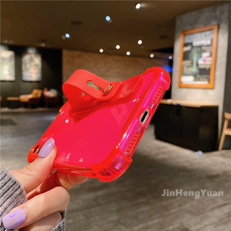 Ốp điện thoại silicon mềm huỳnh quang chống rơi bảo vệ điện thoại cho iphone 12 12mini Pro max 11 11 PRO 11 PROMAX