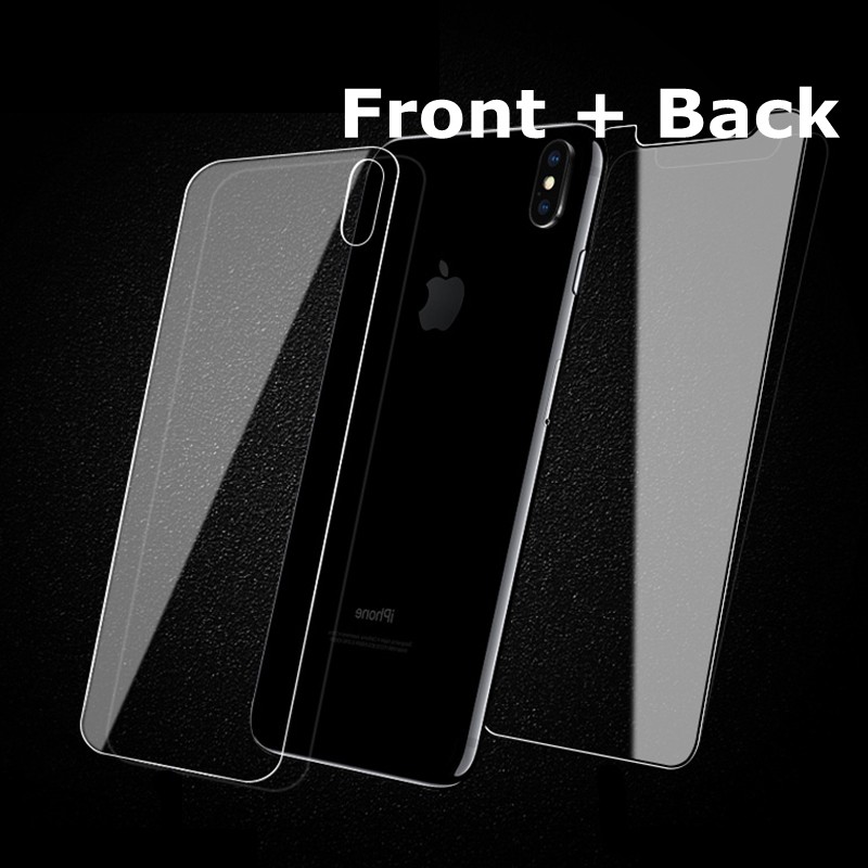 Kính cường lực bảo vệ mặt trước và sau dành cho iPhone 5 5s 6 s 6s 7 8 plus X xs max xr