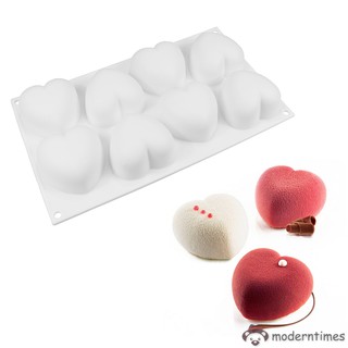Khuôn Silicon Làm Bánh Hình Trái Tim 3d
