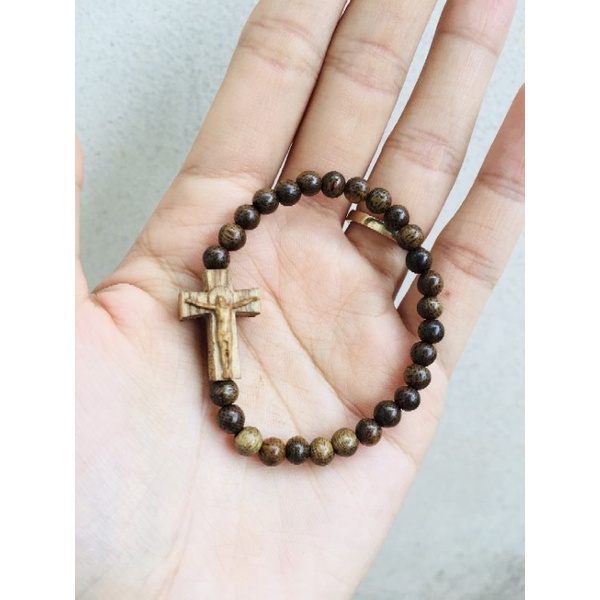 Vòng đeo tay trầm tốc mix thánh giá cho Bé Trai,Bé Gái