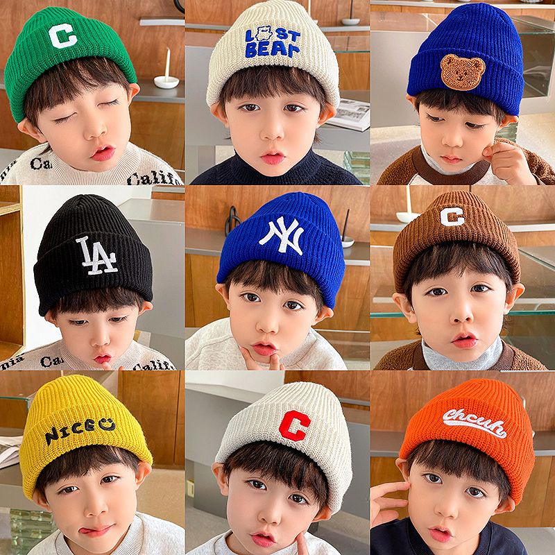 Mũ Len Trùm Tai Giữ Ấm Dễ Thương Cho Bé