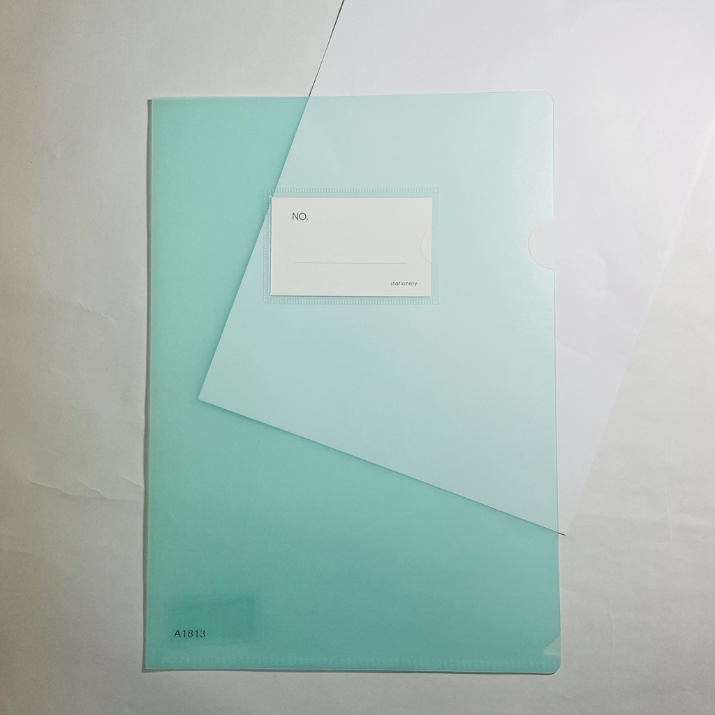 Bìa lá đựng tài liệu nhựa PP siêu dày hở 2 đầu Shuter A1813