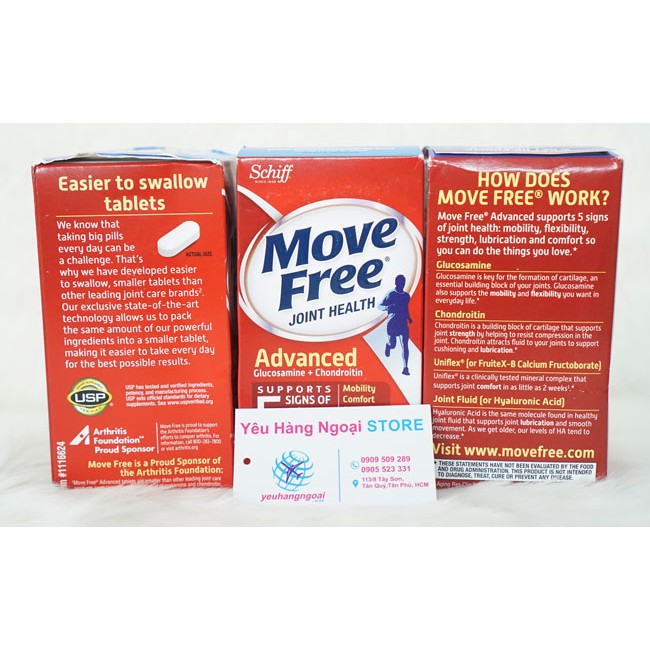 Bổ Xương Khớp Move Free Total Joint Health 200 viên (mẫu mới date 22)