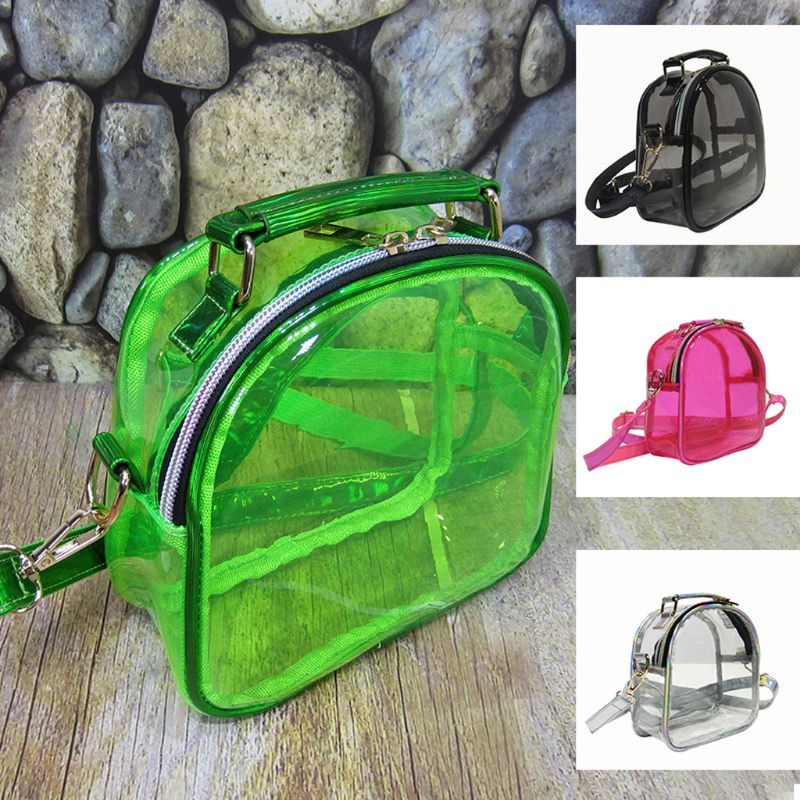 Túi Đựng Điện Thoại Đeo Chéo Vai Mini Trong Suốt Hình Oval Màu Kẹo Dành Cho Bạn Nữ