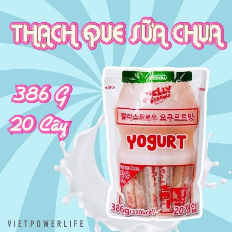 Thạch Sữa Chua Kidswell Jelly Straws Yogurt Speshow - Hàn Quốc