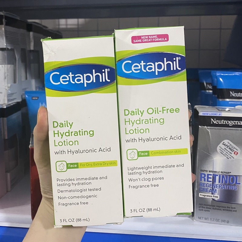 Kem dưỡng ẩm Cetaphil Daily Oil Free Hydrating Lotion dành cho da khô, da dầu da nhạy cảm 88ml
